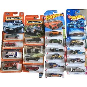 Huge Lot Of 19 Hot Wheels Mbx Matchbox Ford Race Now/then 80s Volvo Jeep Buick